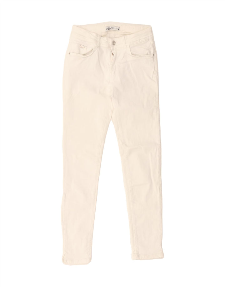 ZARA Womens Slim Jeans EU 36 XS W26 L27 White Vintage Zara and Second-Hand Zara from Messina Hembry 