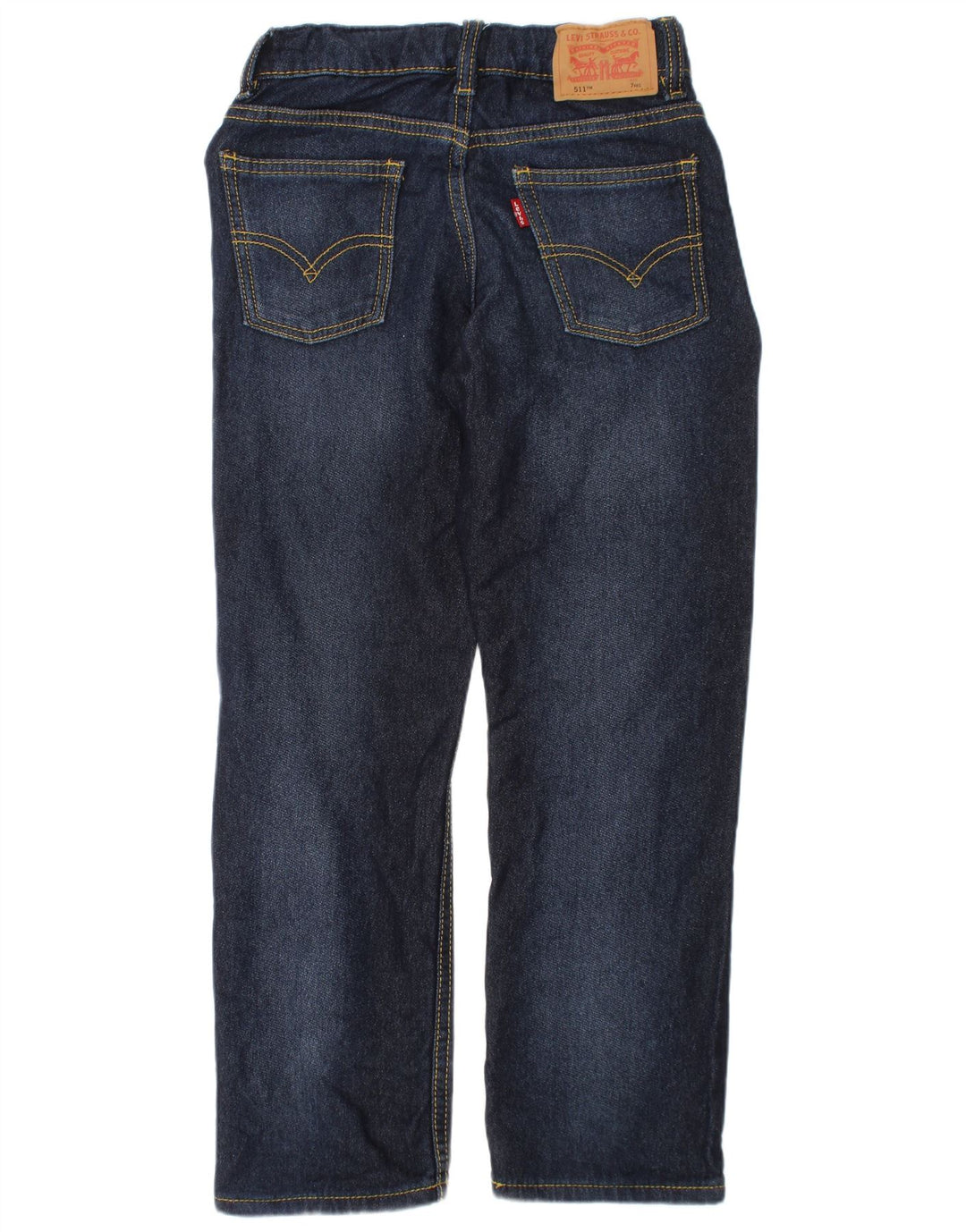 Levi's Boys 511 Slim Jeans 6-7 år W24 L22 Blå Bomuld