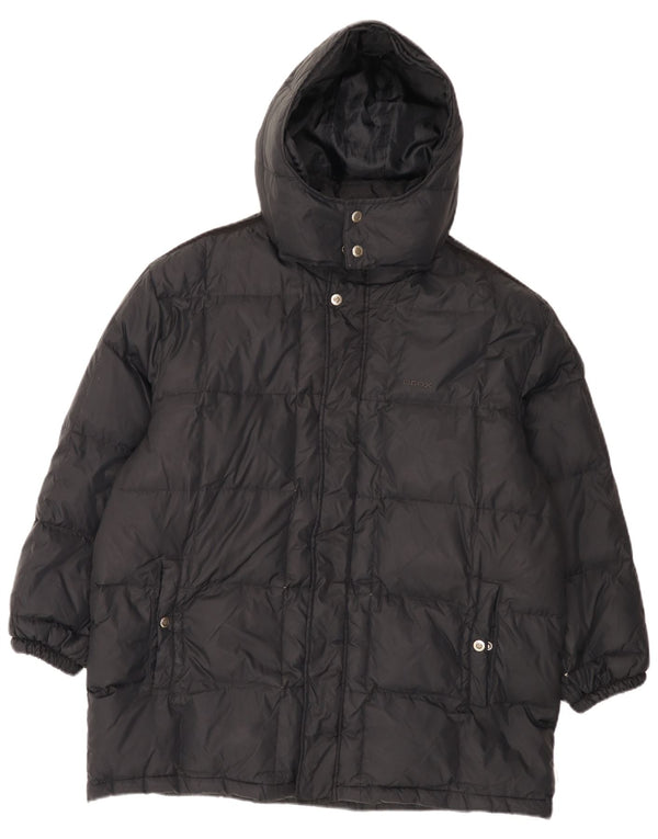 Geox Mens Respira Hooded Padded Jacket UK 42 XL Navy Blue Polyamide