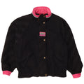 Skila Womens Oversized Windbreaker Jacket EU 36 Small Black Colourblock
