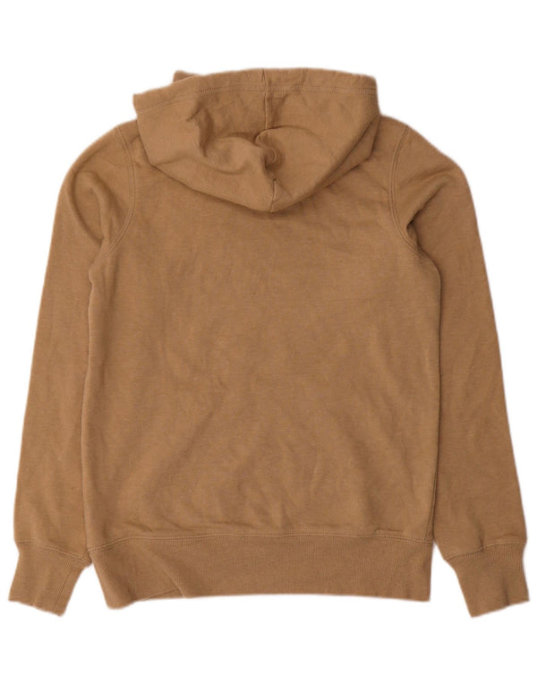 The North Face Womens Loose Fit Hoodie Jumper UK 6 XS Beige Cotton