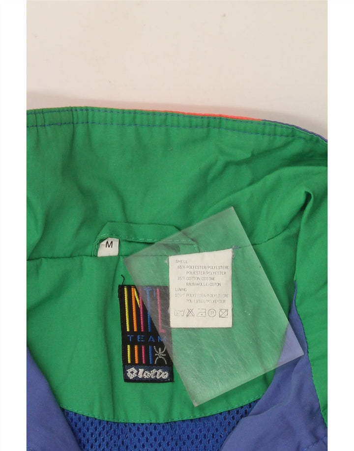 Lotto Boys Rain Jacket 11-12 Years Medium Blue Colourblock Polyester