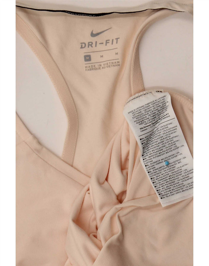 Nike Dame Dri Fit Vest Top UK 12 Medium Pink Polyester