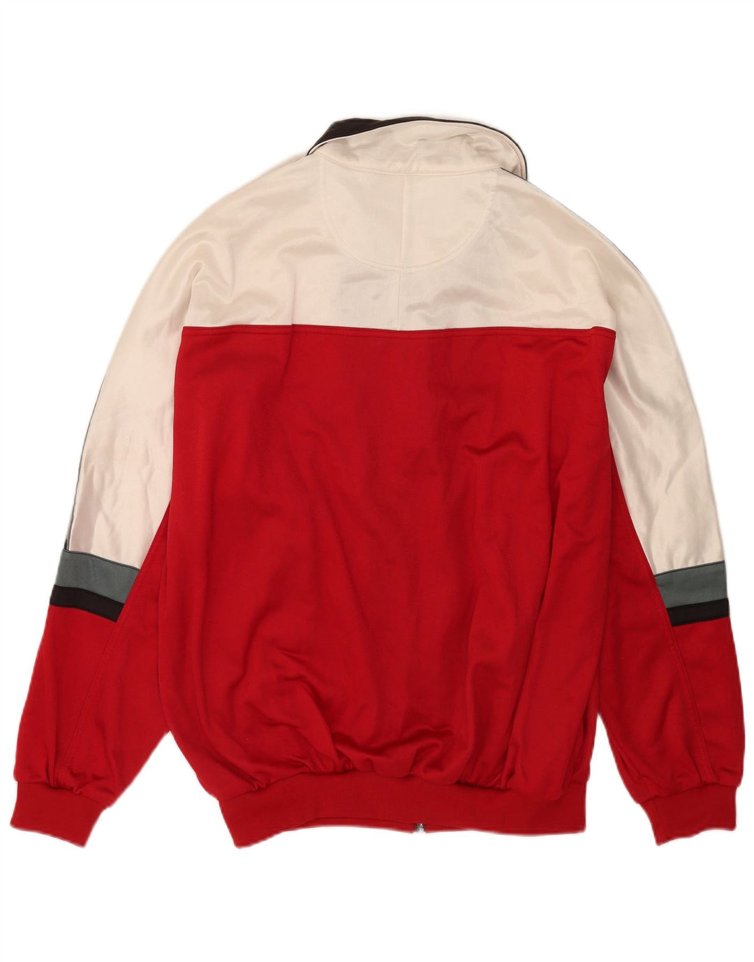 Asics Mens Graphic Tracksuit Top Jacket IT 56 XL Red Colourblock