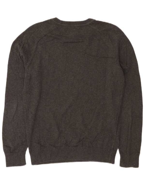 Penguin Mens Crew Neck Jumper Sweater Small Grey Cotton