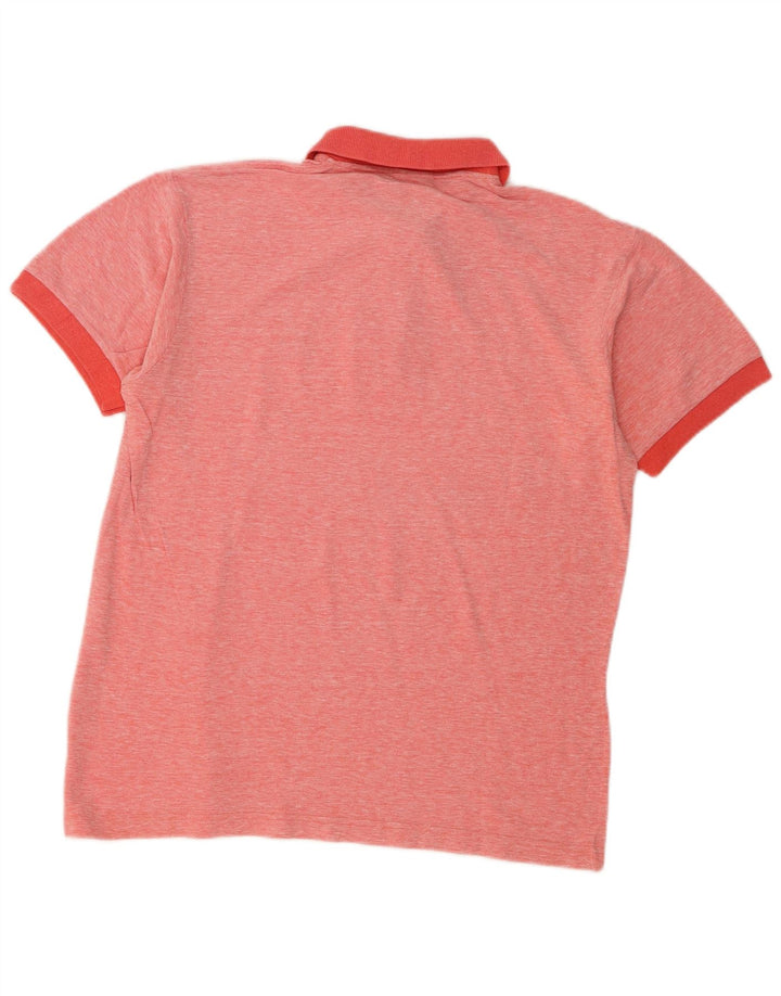 Sergio Tacchini Mens Polo Shirt Medium Pink Cotton