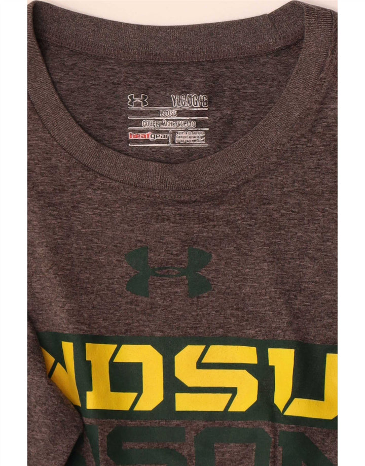 Maglietta grafica da ragazzo Under Armour manica lunga 11-12 anni grande grigia