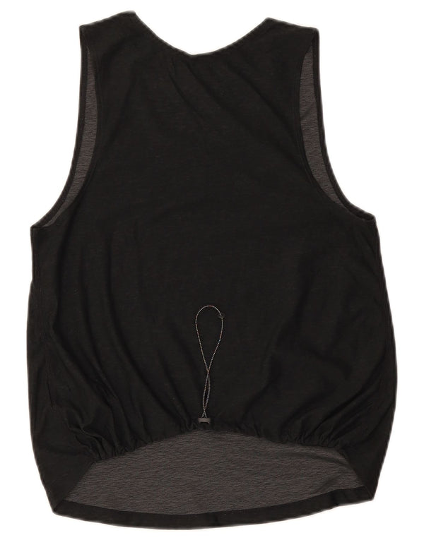 Nike Womens Dri Fit Vest Top UK 10 Small Black Polyester