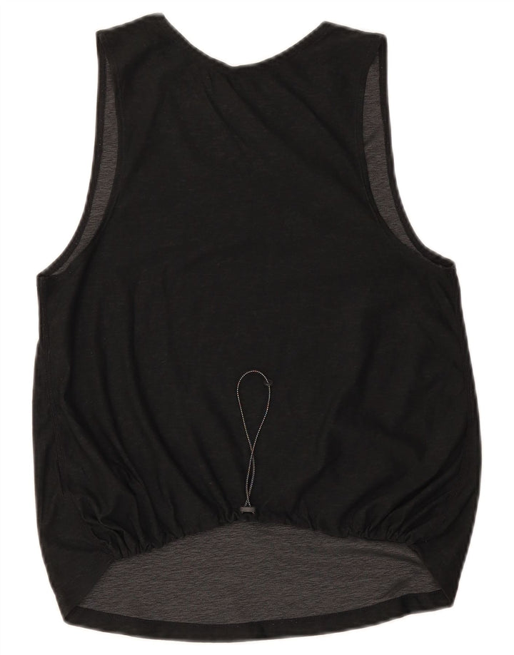 Nike Damen Dri Fit Weste Top UK 10 Small Schwarz Polyester