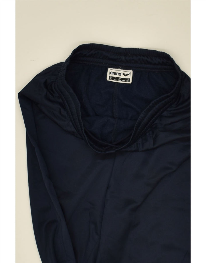 ARENA Boys Tracksuit Trousers 13-14 Years Navy Blue Polyester | Vintage Arena | Thrift | Second-Hand Arena | Used Clothing | Messina Hembry 