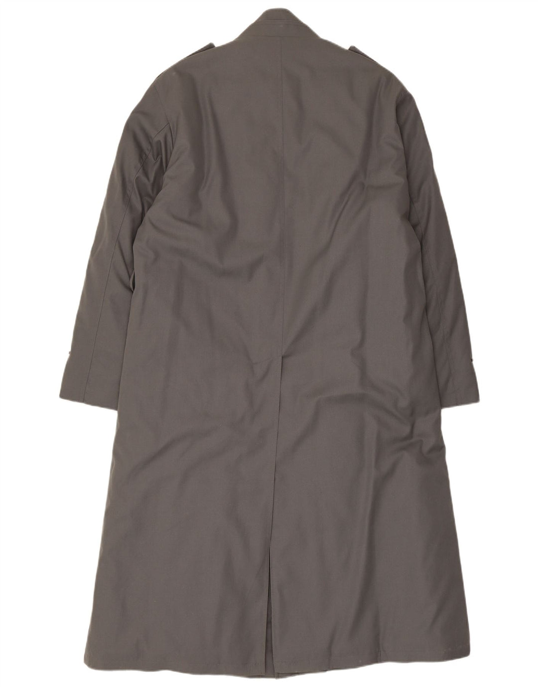 Vintage Mens Military Trench Coat UK 38 Medium Grey