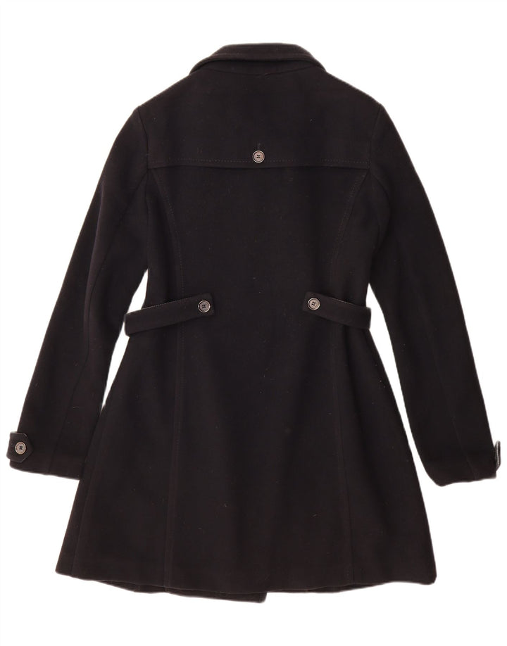 Murphy & Nye Womens Double Breasted Coat IT 46 Large Navy Blue Wool