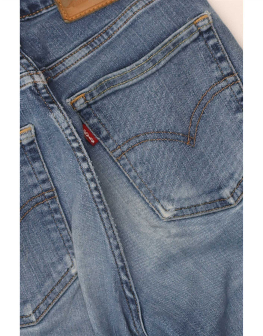 Calça jeans feminina Levi's 726 Flared W24 L32 azul algodão
