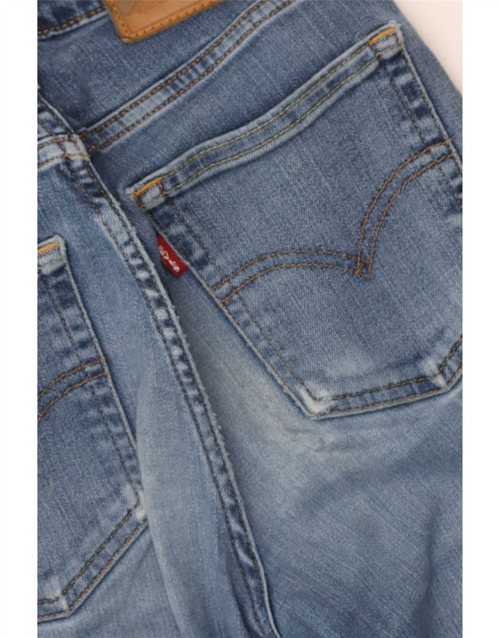 Calça jeans feminina Levi's 726 Flared W24 L32 azul algodão