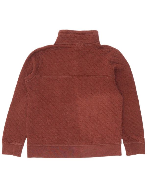 Patagonia Mens Button Neck Sweatshirt Jumper Small Maroon Cotton