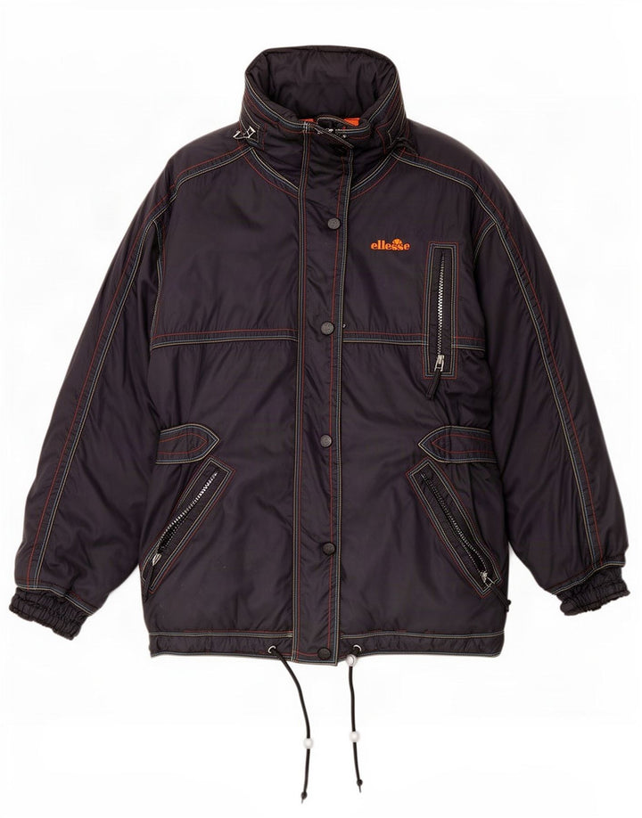 Giacca da sci con cappuccio da donna Ellesse UK 12 Poliammide grigio medio