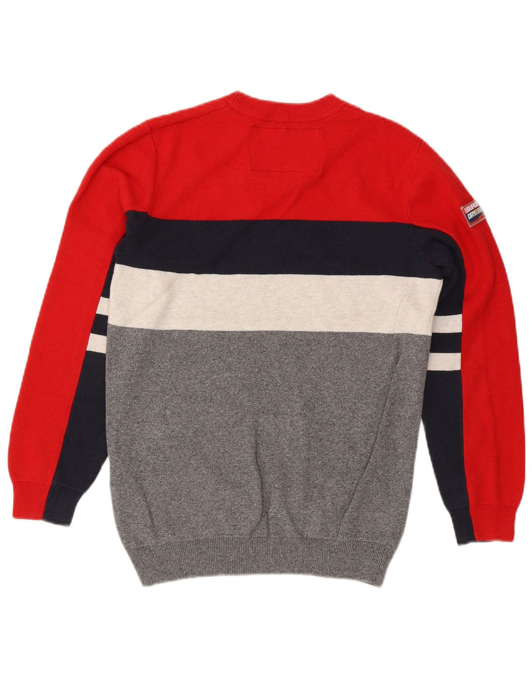 Superdry Mens Crew Neck Jumper Sweater Small Multicoloured Colourblock