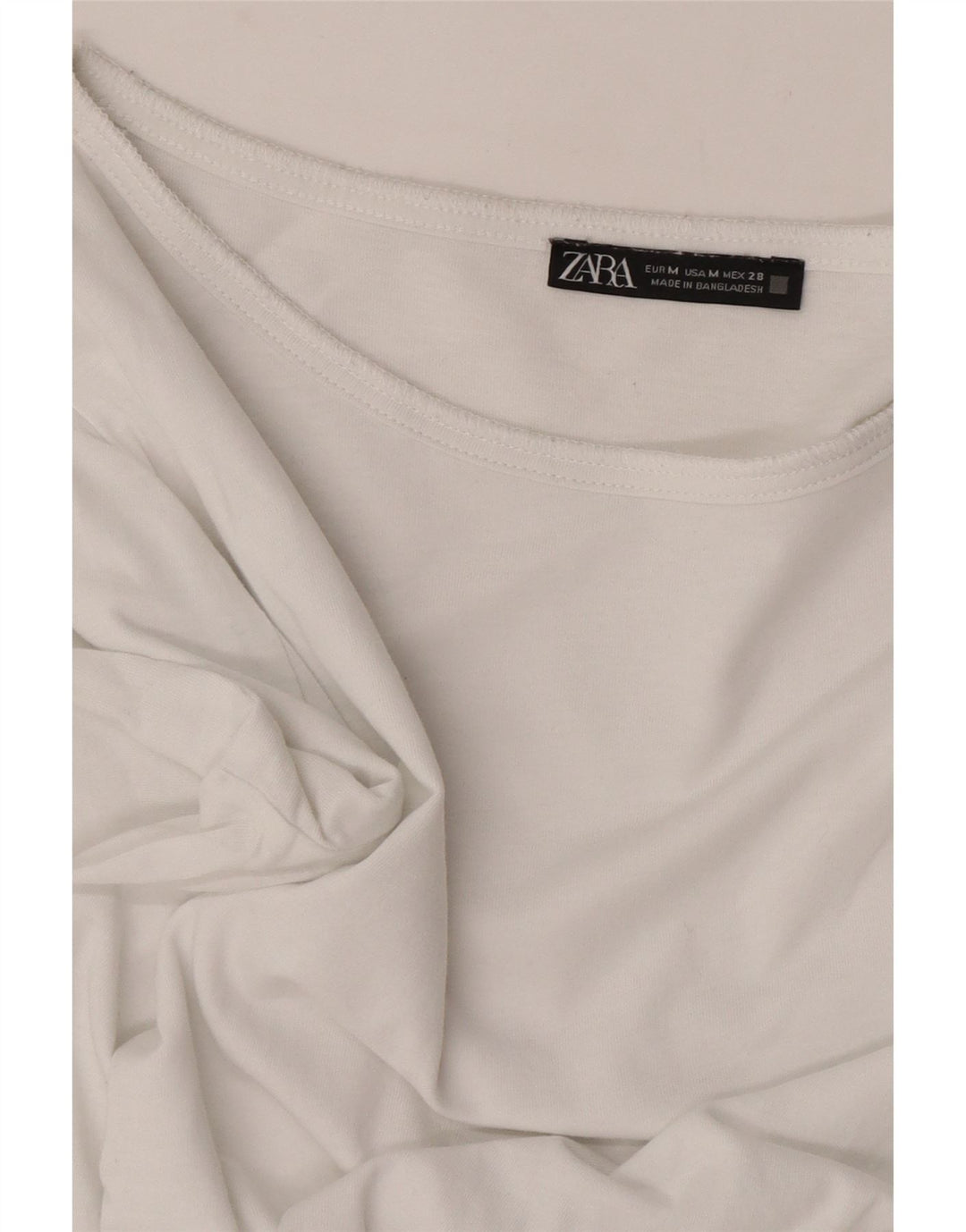 Zara Dametop Langærmet UK 14 Medium White