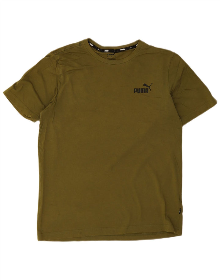 Puma Herren-T-Shirt mit Grafik, mittlere Khaki-Baumwolle