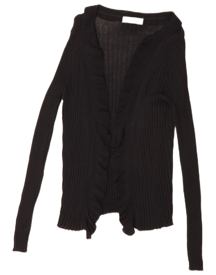Zara Cardigan ouvert pour femme UK 16 Large Noir