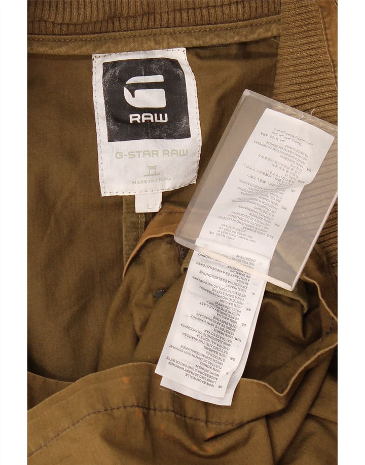 G-STAR Herre Utility Jacket UK 40 Large Khaki Cotton