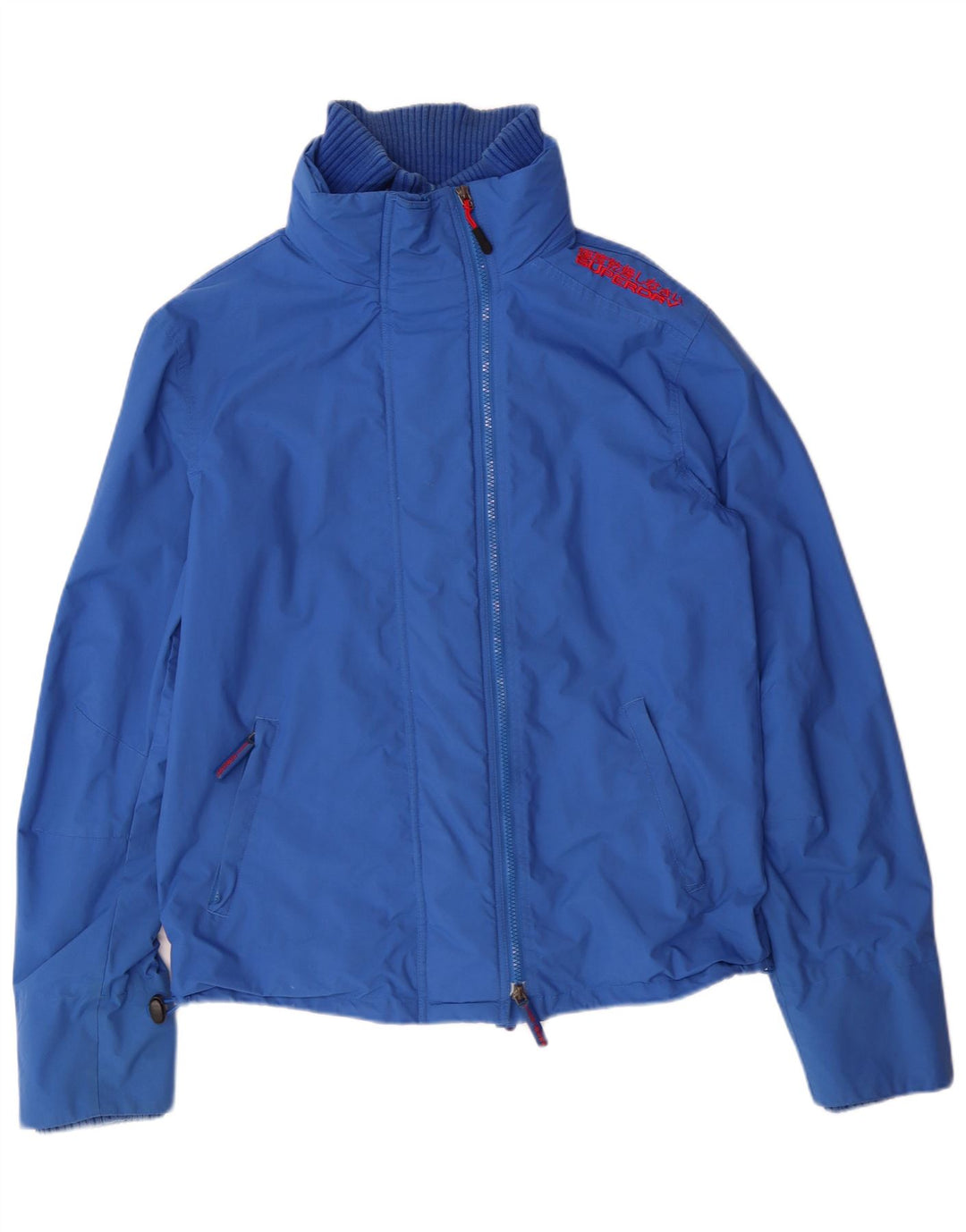Męska kurtka wiatrówka SUPERDRY UK 40, duża niebieska nylonowa