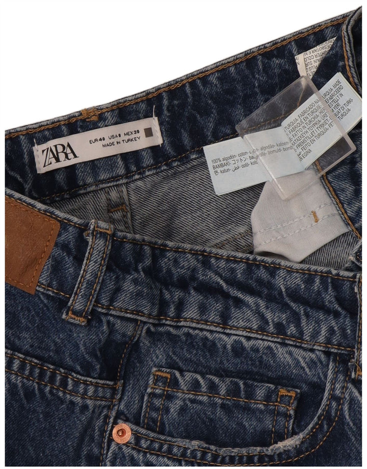 Zara Womens Straight Jeans EU 40 Medium W30 L33 Blue Cotton