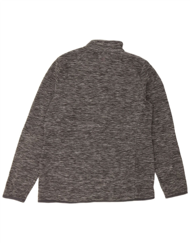 Mountain Warehouse Womens Fleece Jacket UK 16 Large Grey Flecked Polyester