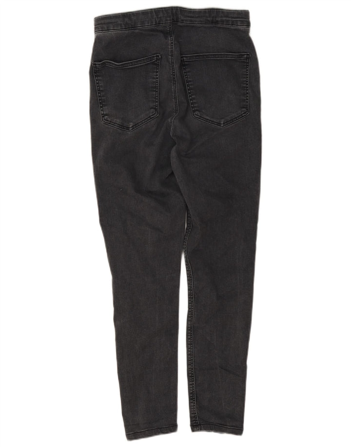 Topshop Womens Cropped Jeans W32 L25 Grey Cotton