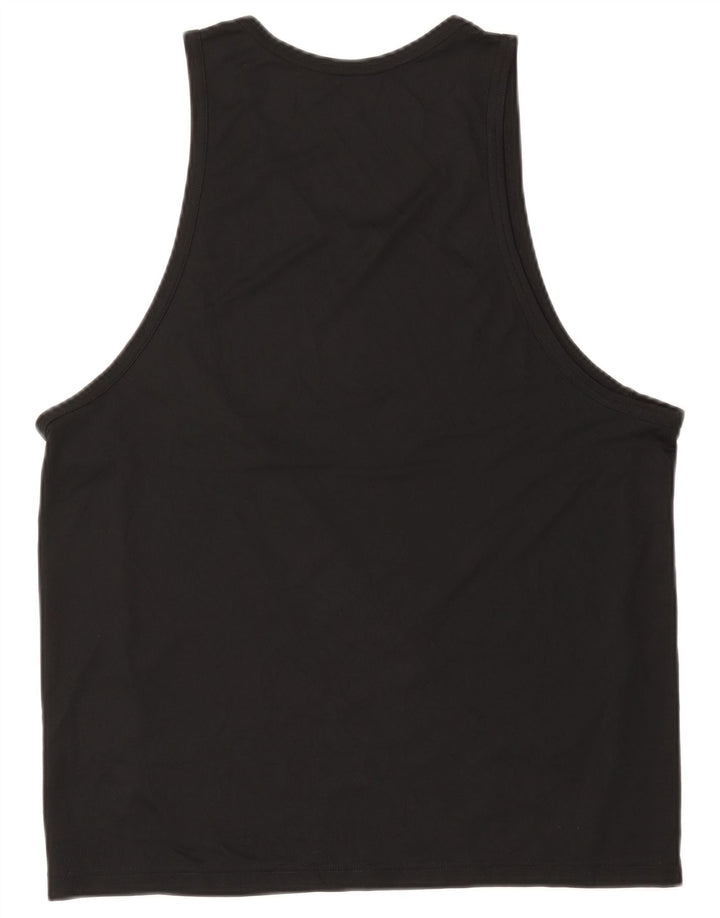 Nike Mens Dri Fit Graphic Vest Top Medium Black Polyester