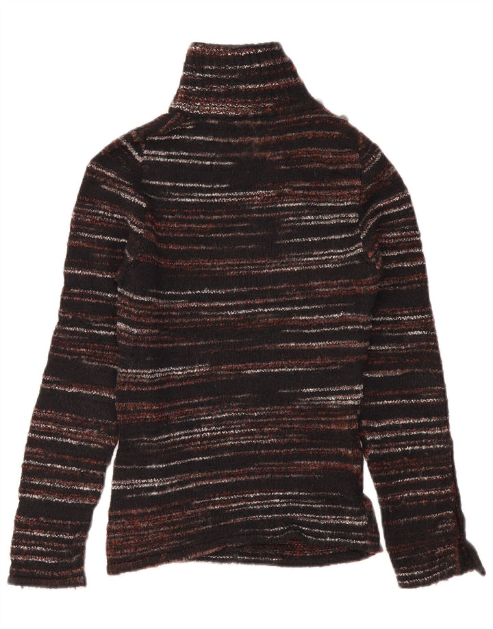 Penny Pull Damen-Pullover mit Schalkragen, Gr. 8, klein, braun gefleckte Wolle