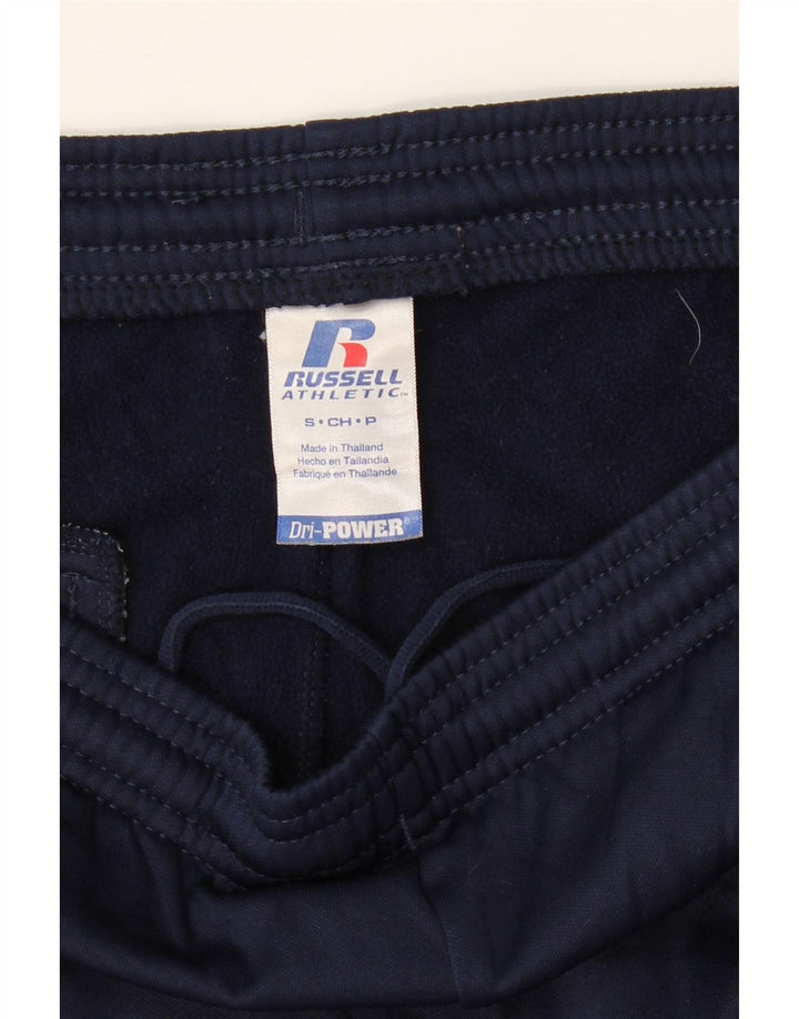 RUSSELL ATHLETIC Mens Dri-Power Tracksuit Trousers Small  Navy Blue Vintage Russell Athletic and Second-Hand Russell Athletic from Messina Hembry 