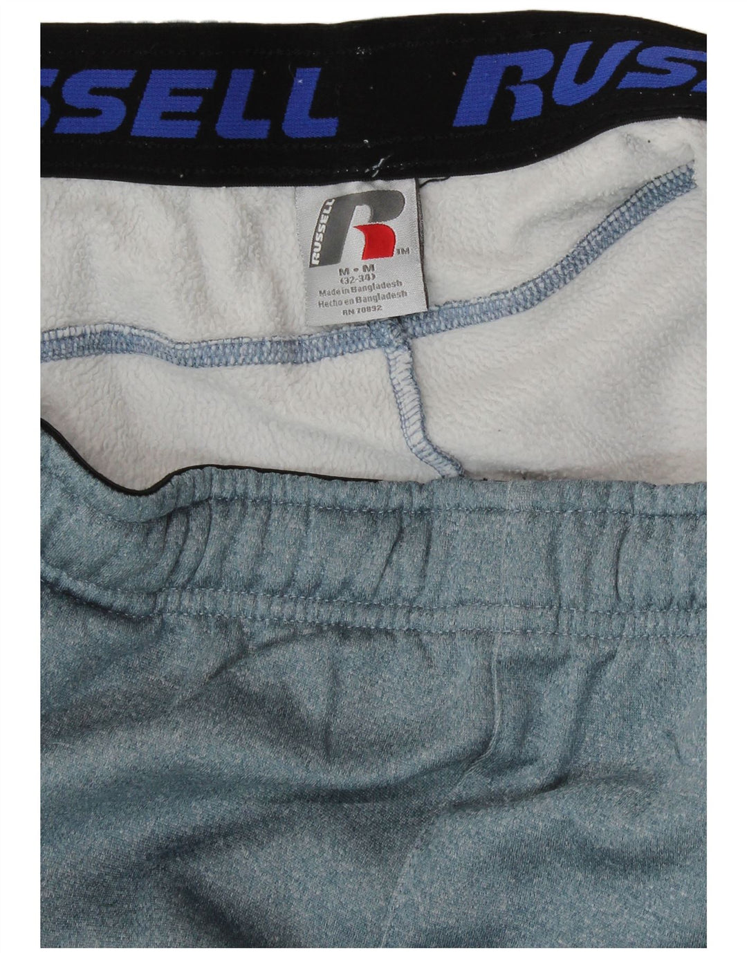 RUSSELL ATHLETIC Mens Tracksuit Trousers Medium  Blue Polyester