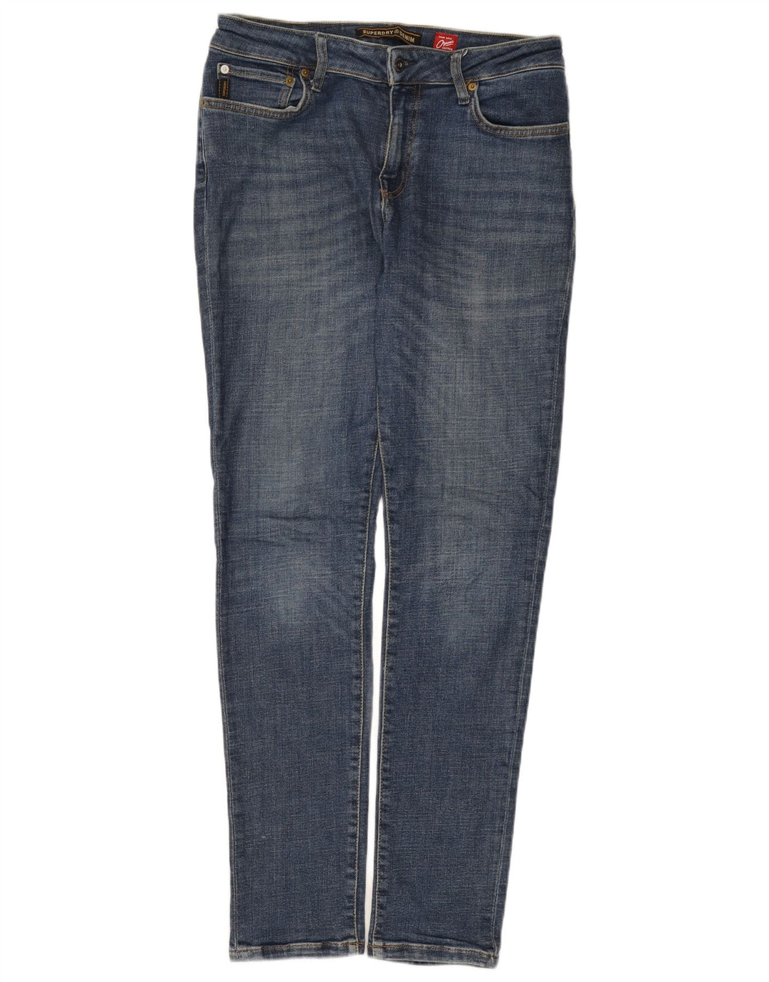 Superdry Slim Jeans til mænd W34 L34 blå bomuld