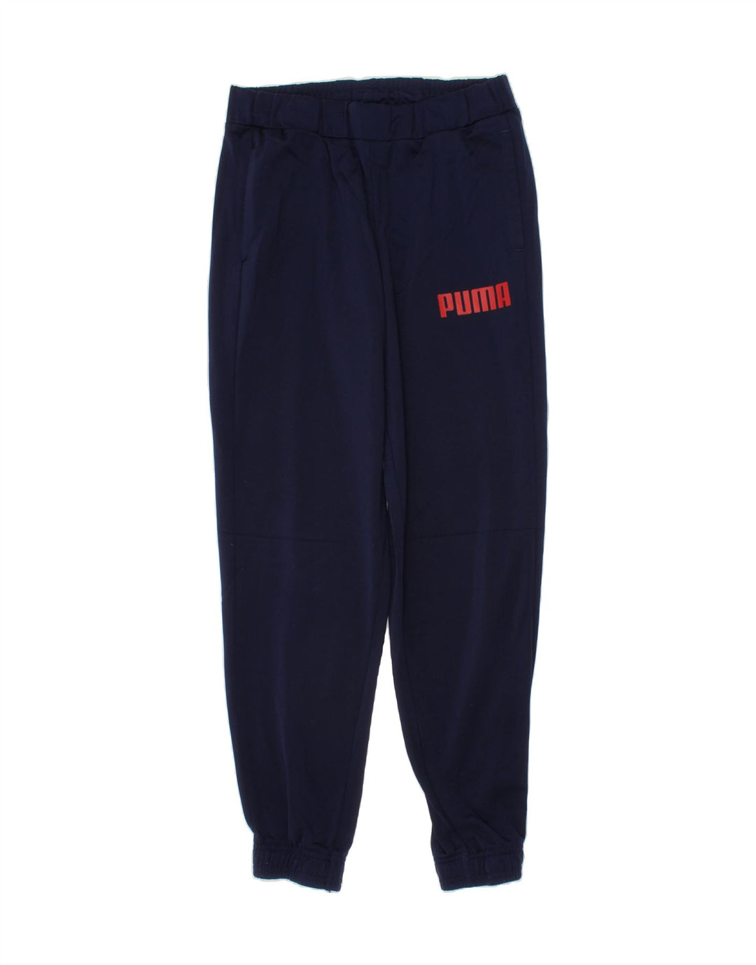 PUMA Boys Tracksuit Trousers Joggers 11-12 Years  Navy Blue Polyester Vintage Puma and Second-Hand Puma from Messina Hembry 