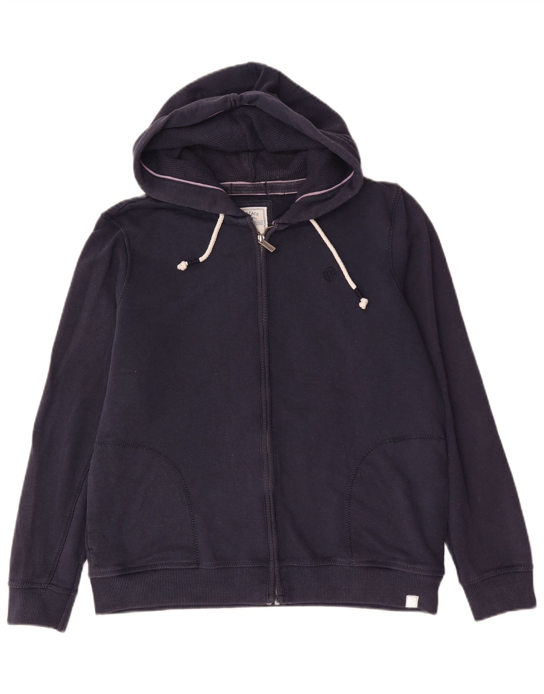 Fat Face Mens Zip Hoodie Sweater Medium Navy Blue Cotton