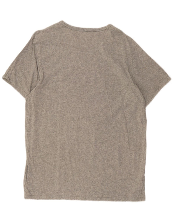 Calvin Klein Mens Graphic T-Shirt Top Large Grey Cotton