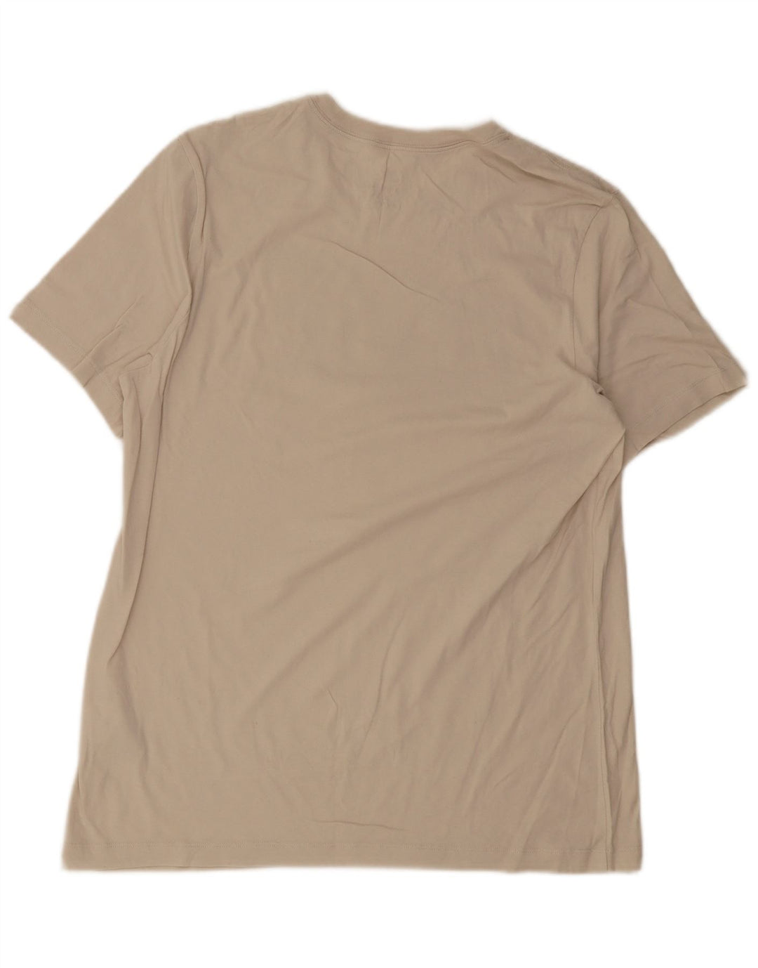Nike Mens Graphic T-Shirt Top Large Beige Cotton