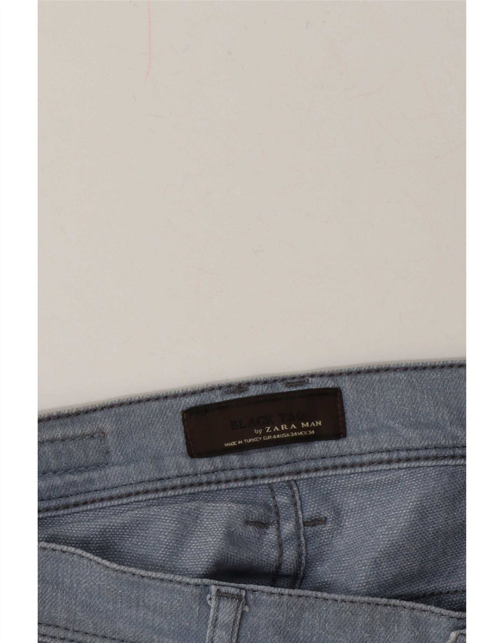 Zara Mens Slim Jeans EU 44 Grande W34 L32 Azul