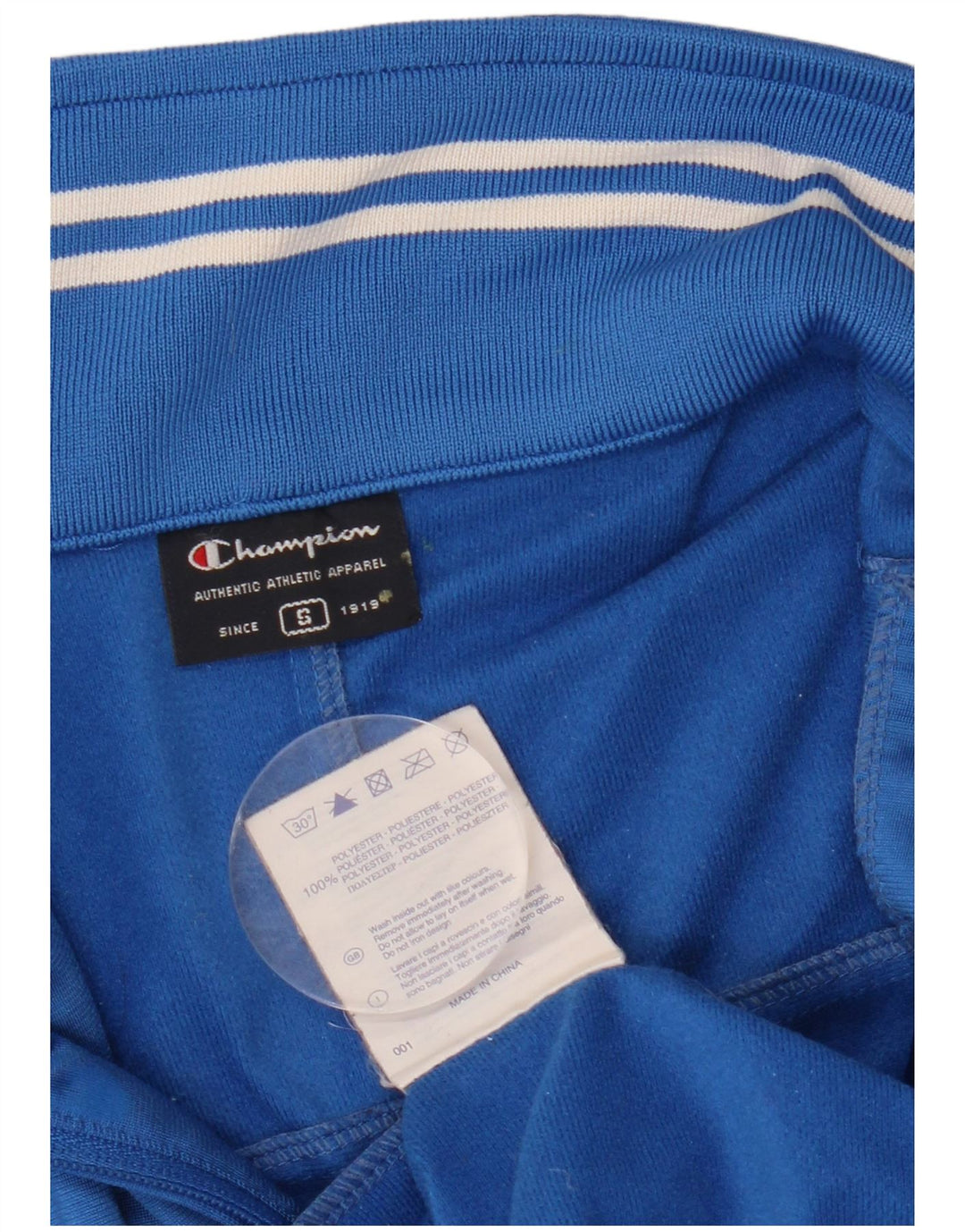 Champion Herren-Trainingsanzugoberteil mit Grafik, Größe S, Blau, Polyester