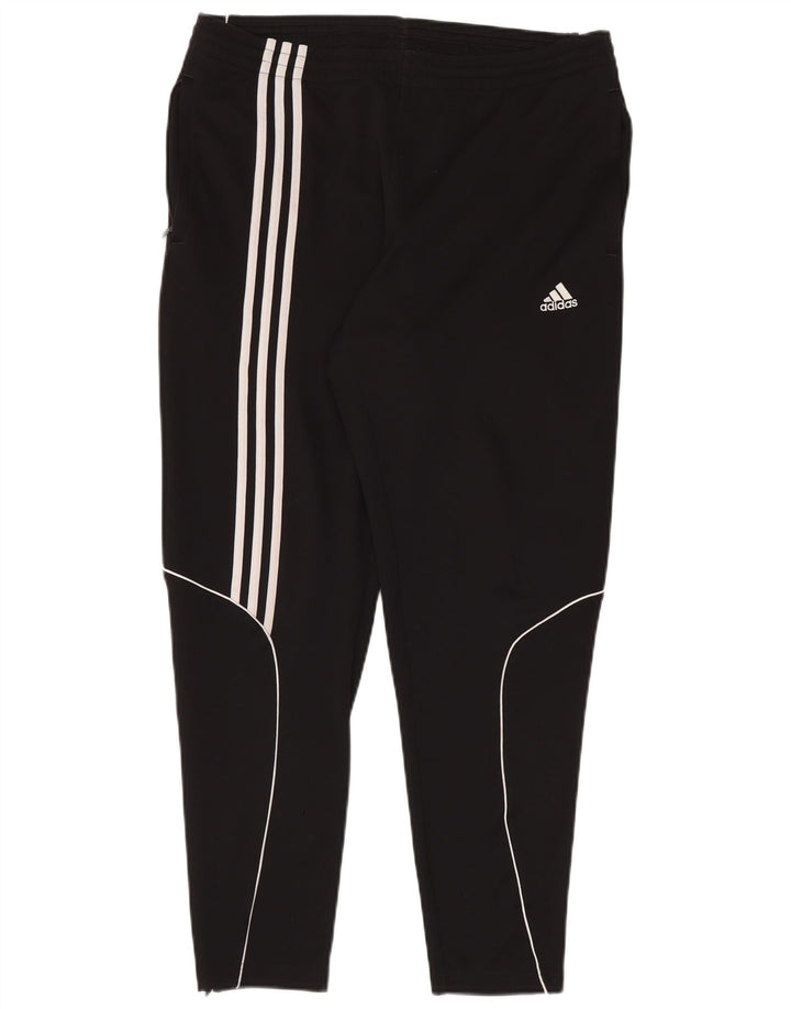 Мужские спортивные брюки Adidas, большие черные из полиэстера