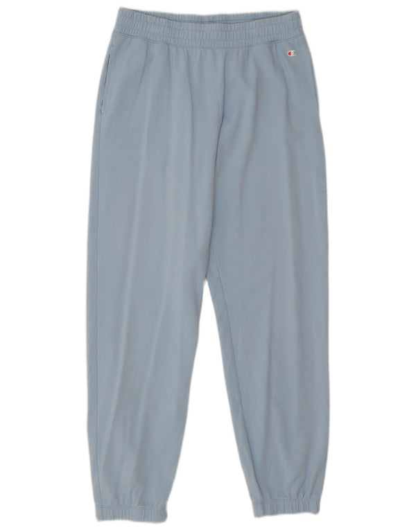 Calça de treino feminina Champion Joggers UK 14 grande algodão azul