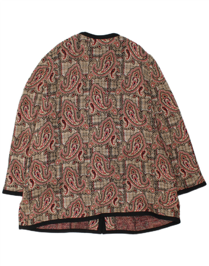 Liola γυναικείο μπουφάν blazer UK 24 4XL πολύχρωμο μαλλί Paisley