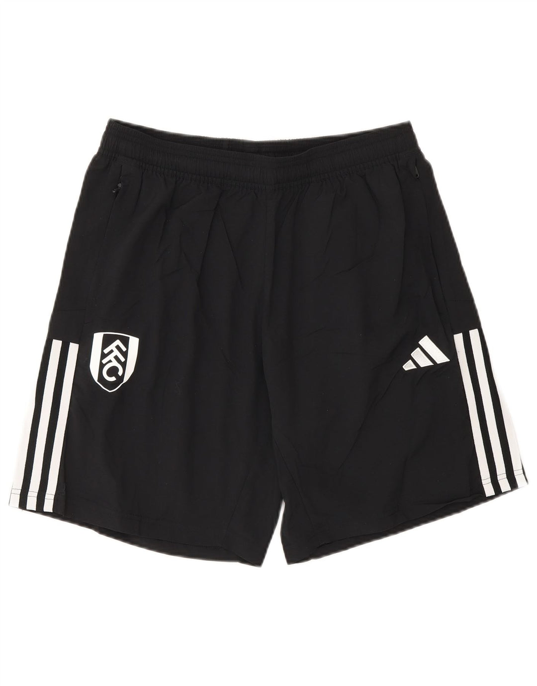Pantaloni scurți sport grafic Adidas pentru bărbați, poliester mediu negru