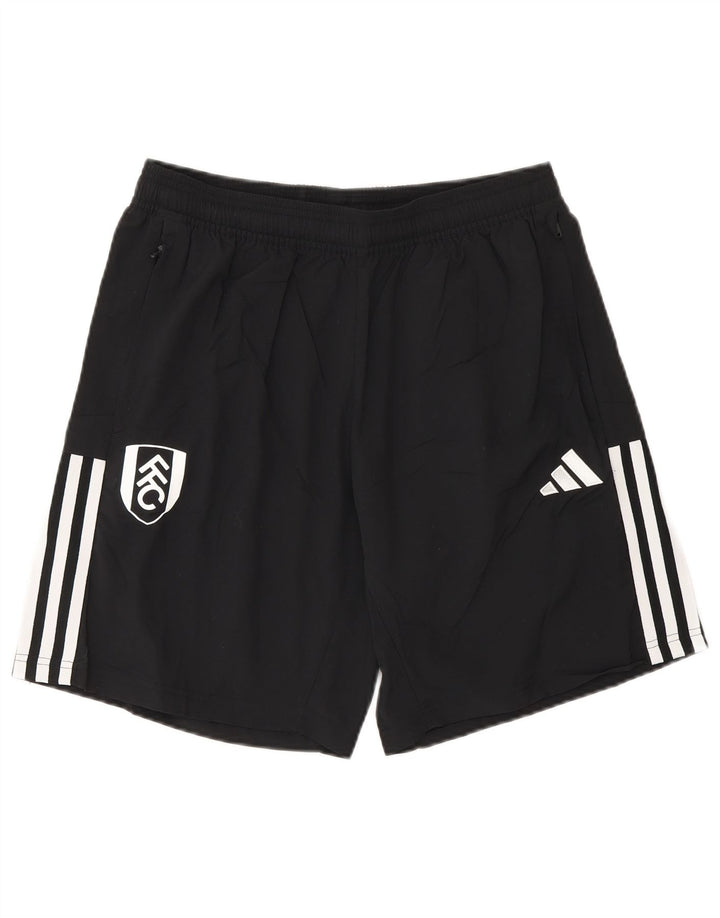 Pantaloni scurți sport grafic Adidas pentru bărbați, poliester mediu negru