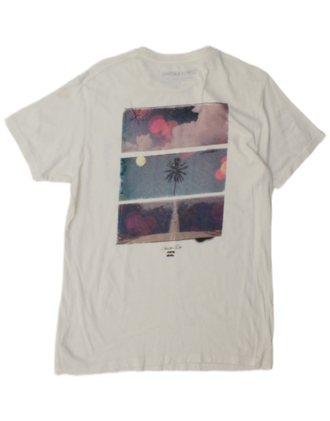 Billabong Herre Grafisk T-Shirt Top Lille Hvid
