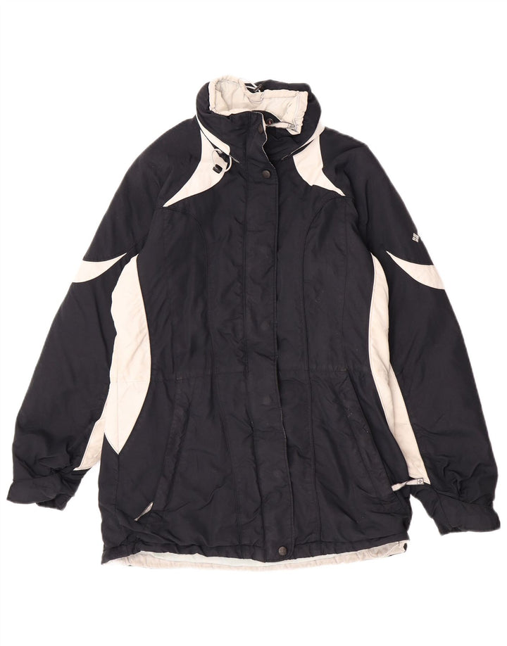 Columbia Veste matelassée surdimensionnée pour femme UK 10 Small Bleu marine Colourblock