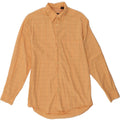 IZOD Mens Shirt Small Beige Check Cotton Vintage Izod and Second-Hand Izod from Messina Hembry 