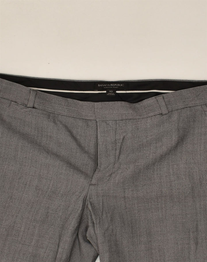 BANANA REPUBLIC Womens Slim Suit Trousers US 10 Large W36 L30 Grey | Vintage Banana Republic | Thrift | Second-Hand Banana Republic | Used Clothing | Messina Hembry 