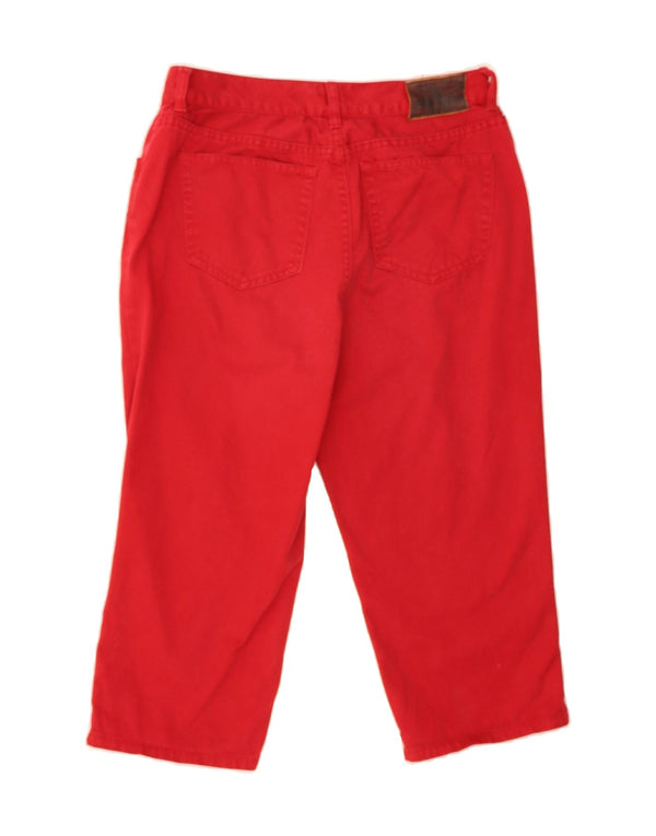 RALPH LAUREN Mens Petite Straight Capri Jeans US 6 Medium W30 L17 Red